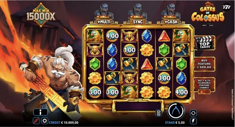 Gates of Colossus MultiChase - ekrani kryesor me rrotullat 6x5